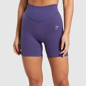 Gymshark Sweat Seamless Shorts – Galaxy Purple – Size Small